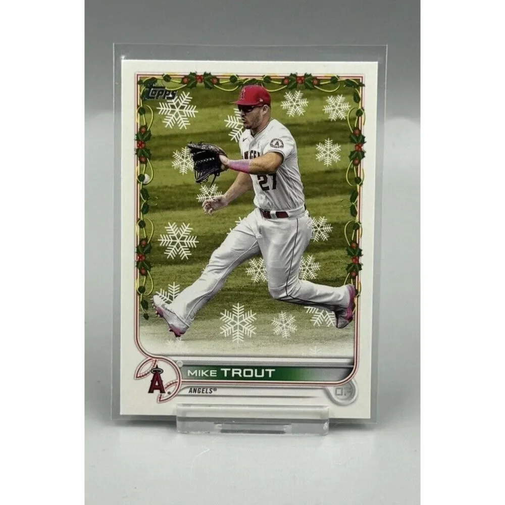 2022 Topps Holiday #HW50 - Mike Trout -‎ Los Angeles Angels